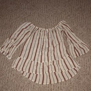 Off the shoulder shirt